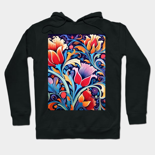 Ottoman Splendor Unveiled: Tiles, Ceramics, and Vibrant Artistry Hoodie by insaneLEDP